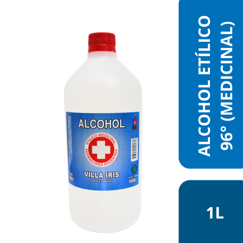 Alcohol Etilico 96° Medicinal - Botella x 1L (UNIDAD)